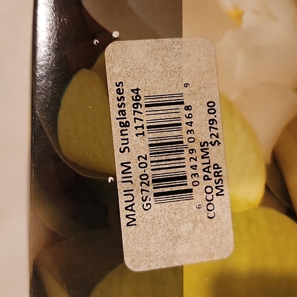 NIB Maui Jim "Coco Palms" 720  Polarized Black Sunglasses - Picture 8 of 11